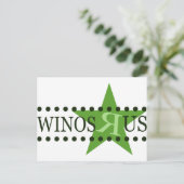 Winos R Us (grün) Postkarte (Stehend Vorderseite)