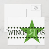 Winos R Us (grün) Postkarte (Vorne/Hinten)