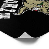 Winosaur Funny Dinosaur Wine Pun Poster (Ecke)