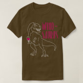 Winosaur Wein Trinken Dinosaur Neuheit Weingeschen T-Shirt (Design vorne)