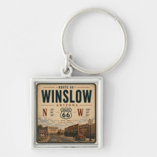 Winslow Arizona Historische Wüstenreise Schlüsselanhänger