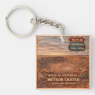 Winslow Arizona Meteor Crater Jahrhundertfeier Schlüsselanhänger