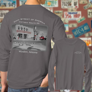 Winslow Arizona rote Spritzen-Fotografie T-Shirt