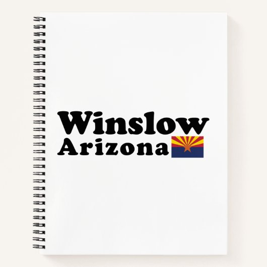 Winslow, Arizona Spiral Notebook Notizblock (Vorderseite)
