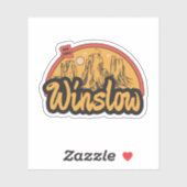 Winslow, Arizona Sticker (Blatt)