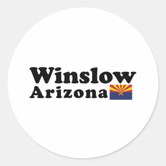 Winslow, Arizona Sticker (Vorderseite)