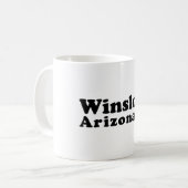 Winslow, Arizona-Tasse Kaffeetasse (Vorderseite Links)