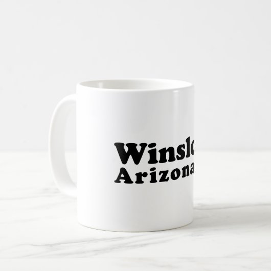 Winslow, Arizona-Tasse Kaffeetasse (Vorderseite Links)