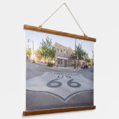 Winslow, Arizona Wandteppich Mit Holzrahmen (Gewinkelt)