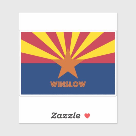 Winslow AZ Aufkleber (Blatt)