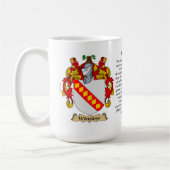Winslow Familien-Wappen Kaffeetasse (Links)