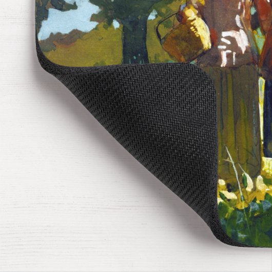 Winslow Homer Apple Picking Mousepad (Ecke)