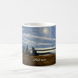 Winslow Homer Aquarell, Mondlicht, TEMPLATE, Kaffeetasse