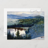Winslow Homer art, Indian Village, Adirondacks Postkarte (Vorne/Hinten)
