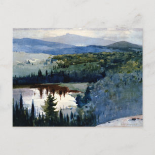 Winslow Homer art, Indian Village, Adirondacks Postkarte