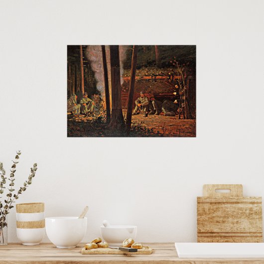 Winslow Homer art - Vor Yorktown Poster (Küche)