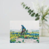 Winslow Homer - Bauern Junge, schöne Kunst, Postkarte (Stehend Vorderseite)