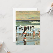 Winslow Homer - Beach Scene Karte (Vorderseite/Rückseite Beispiel)