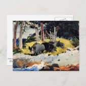 Winslow Homer - Bermuda Settlers Postkarte (Vorne/Hinten)