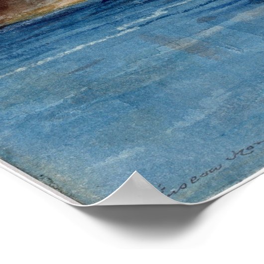 Winslow Homer Blue Spring, Florida Poster (Ecke)