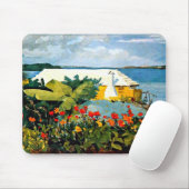 Winslow Homer: Blumengarten und Bungalow Mousepad (Mit Mouse)