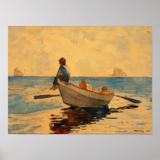 Winslow Homer Boys in einer Geschichte Poster (Vorne)