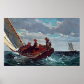 Winslow Homer Breezing (A Fair Wind) Poster (Vorne)