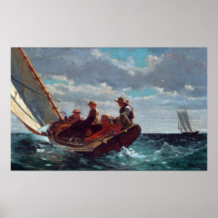 Winslow Homer Breezing (A Fair Wind) Poster