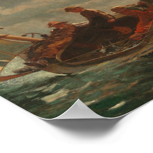 Winslow Homer - Breezing (A Fair Wind) Poster (Ecke)