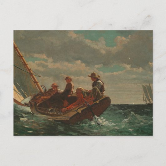 Winslow Homer - Breezing (A Fair Wind) Postkarte (Vorderseite)