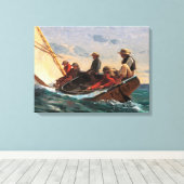 Winslow Homer "Breezing Up (A Fair Wind)" Poster Leinwanddruck (Insitu (Holzboden))