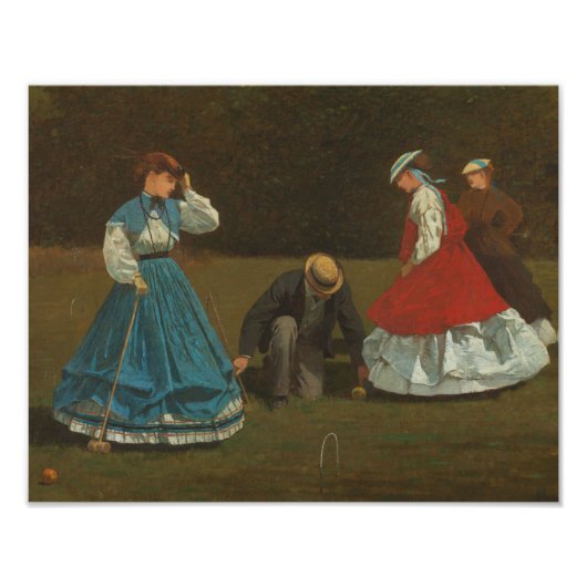 Winslow Homer - Croquet Scene Fotodruck (Vorne)