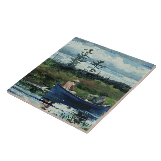 Winslow Homer - das blaue Boot Fliese (Seite)