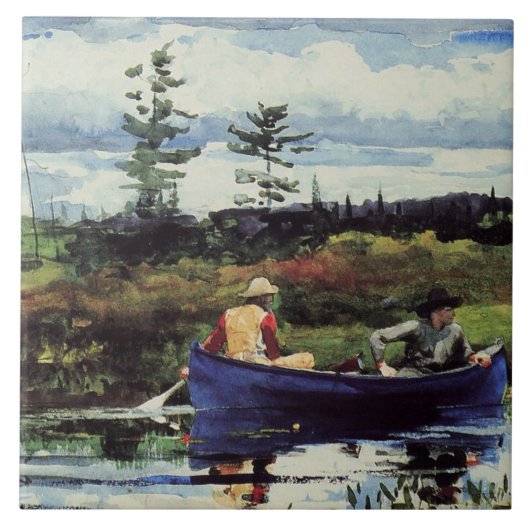 Winslow Homer: Das blaue Boot, Fliese (Vorderseite)