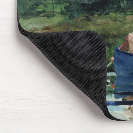 Winslow Homer - das blaue Boot Mousepad (Ecke)