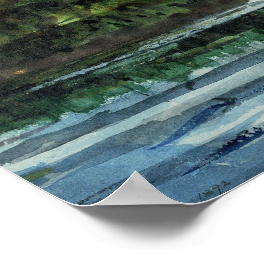 Winslow Homer - Das blaue Boot Poster (Ecke)