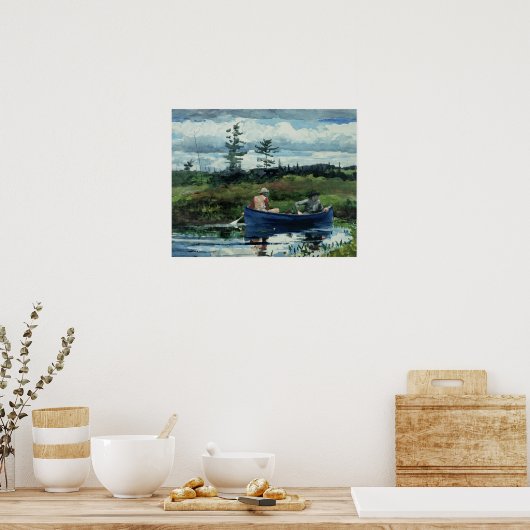 Winslow Homer - Das blaue Boot Poster (Küche)