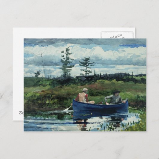 Winslow Homer - Das blaue Boot Postkarte (Vorne/Hinten)