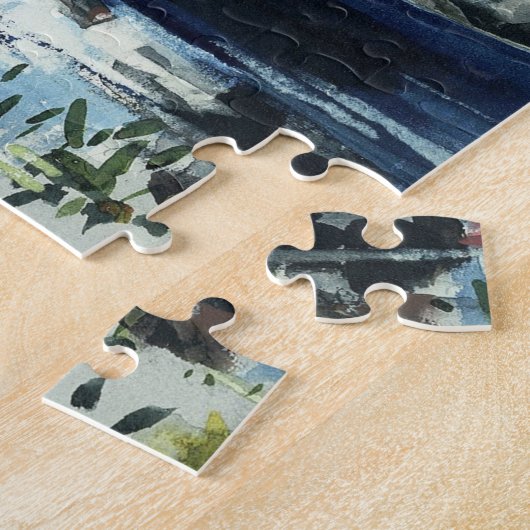 Winslow Homer - Das blaue Boot Puzzle (Seite)