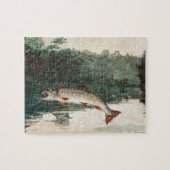 Winslow Homer, das Forelle springt Puzzle (Horizontal)