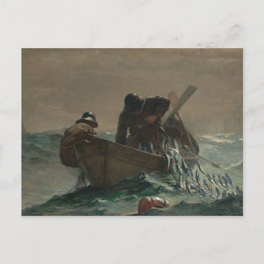 Winslow Homer - Das Heringsnetz Postkarte (Vorderseite)