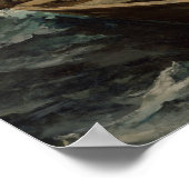 Winslow Homer - Die Nebelwarnung Poster (Ecke)