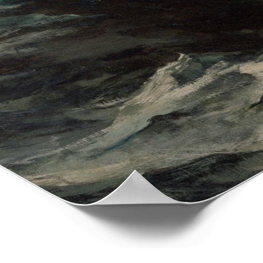 Winslow Homer - Die Nebelwarnung Poster (Ecke)