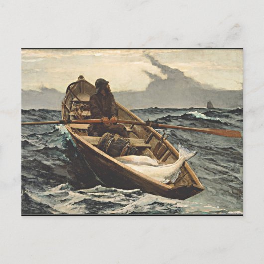 Winslow Homer - Die Nebelwarnung Postkarte (Vorderseite)