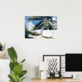 Winslow Homer Ein Garten in Nassau Poster (Heimbüro)
