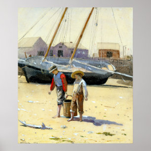 Winslow Homer Ein Korb von Clams Poster