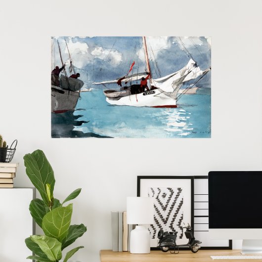 Winslow Homer Fischerboote, Key West Poster (Heimbüro)