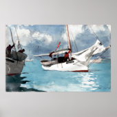 Winslow Homer Fischerboote, Key West Poster (Vorne)