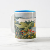 Winslow Homer Flower Garden und Bungalow Bermuda Zweifarbige Tasse (Vorderseite Links)