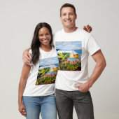 Winslow Homer Flower Garden und Bungalow T-Shirt (Unisex)